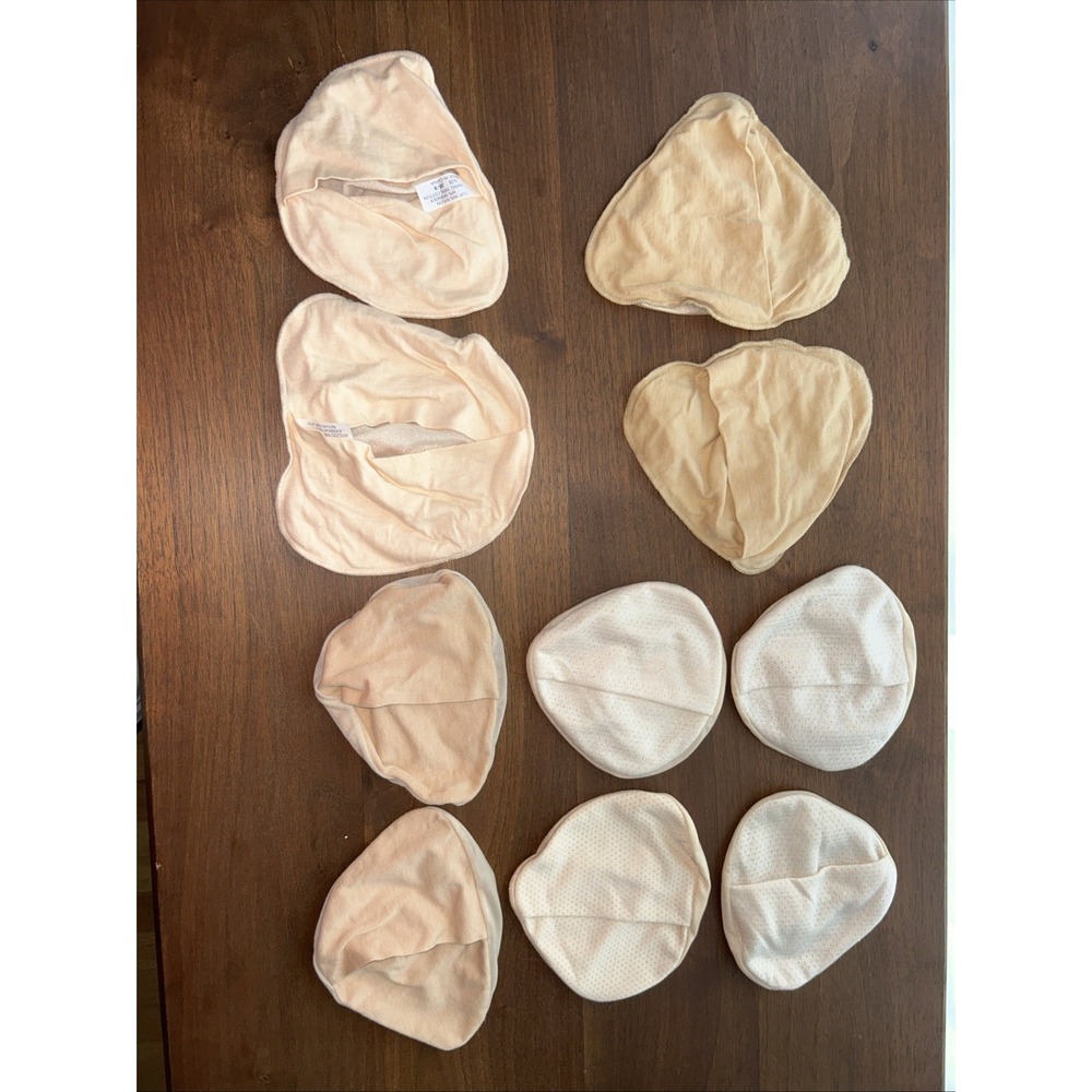 Lot‎ of 10 Mastectomy Pocket Bras & Trulife Size 3 Comfort Covers 4 Pairs Nude
